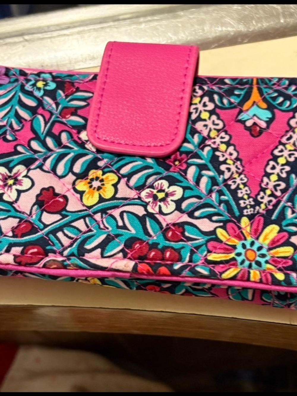 Vera Bradley, Pink Floral Wallet - Quilted Brand new, have matching bag listed